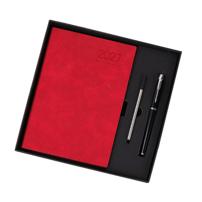 2027 Minimalistischer Tagesplaner Notizbuch
