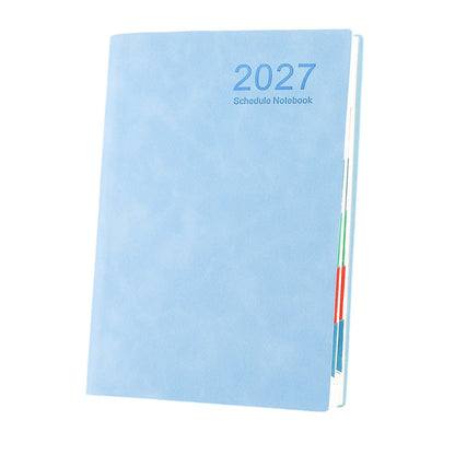 2027 Minimalistischer Tagesplaner Notizbuch