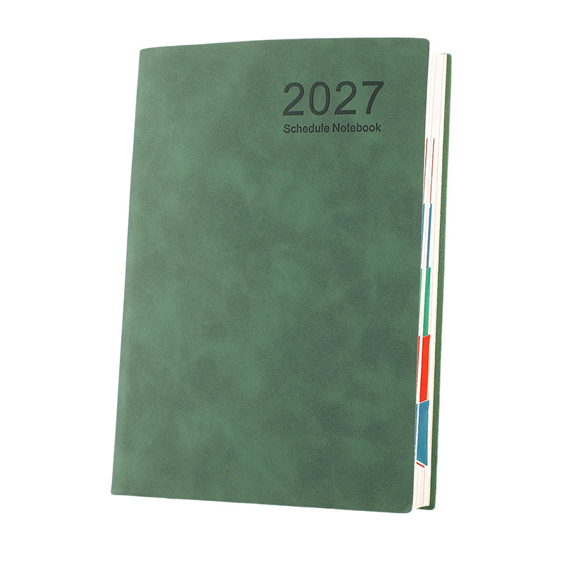 2027 Minimalistischer Tagesplaner Notizbuch
