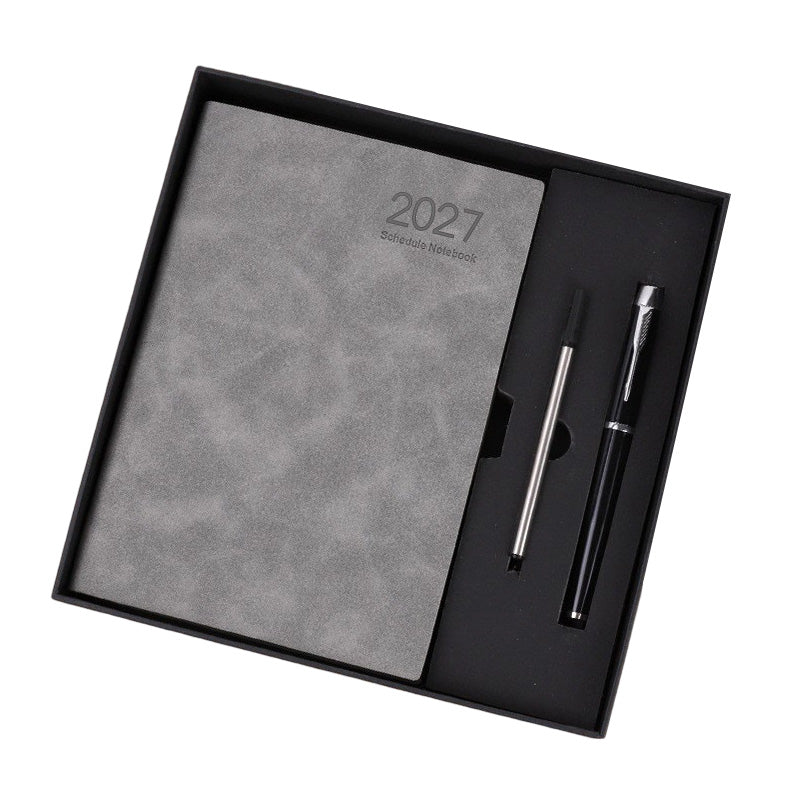 2027 Minimalistischer Tagesplaner Notizbuch