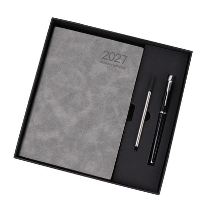 2027 Minimalistischer Tagesplaner Notizbuch