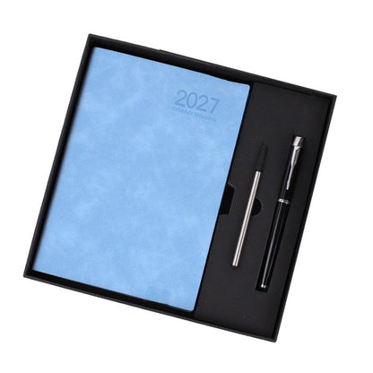 2027 Minimalistischer Tagesplaner Notizbuch