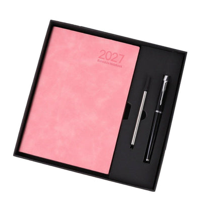 2027 Minimalistischer Tagesplaner Notizbuch