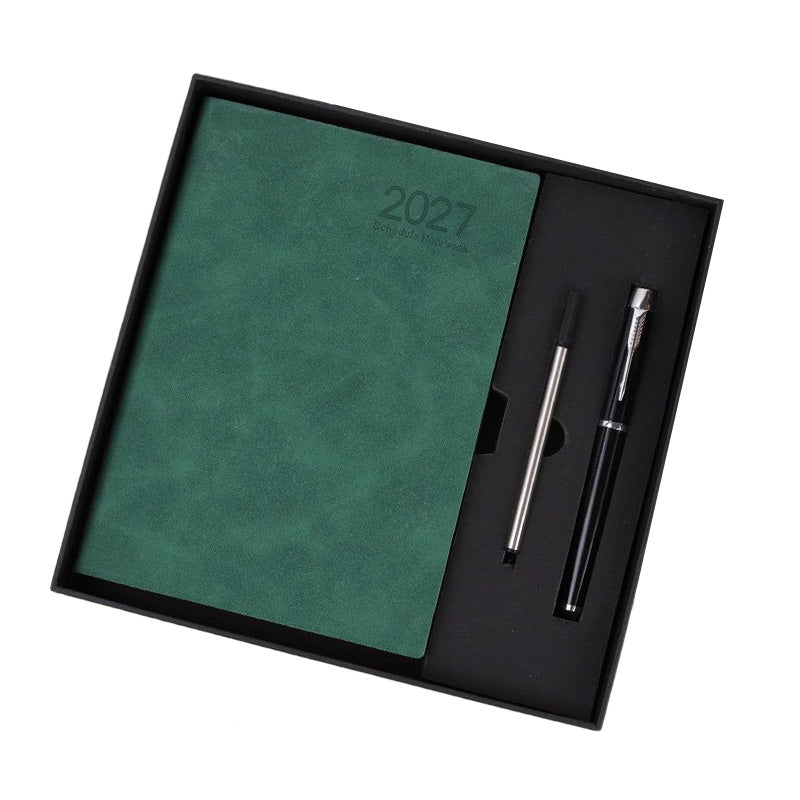 2027 Minimalistischer Tagesplaner Notizbuch