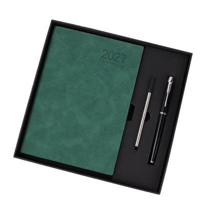 2027 Minimalistischer Tagesplaner Notizbuch