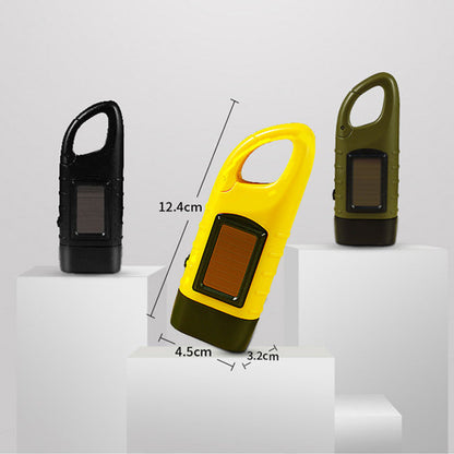 🔦 Solar- und Kurbeltaschenlampe | Notfalllampe für Outdoor