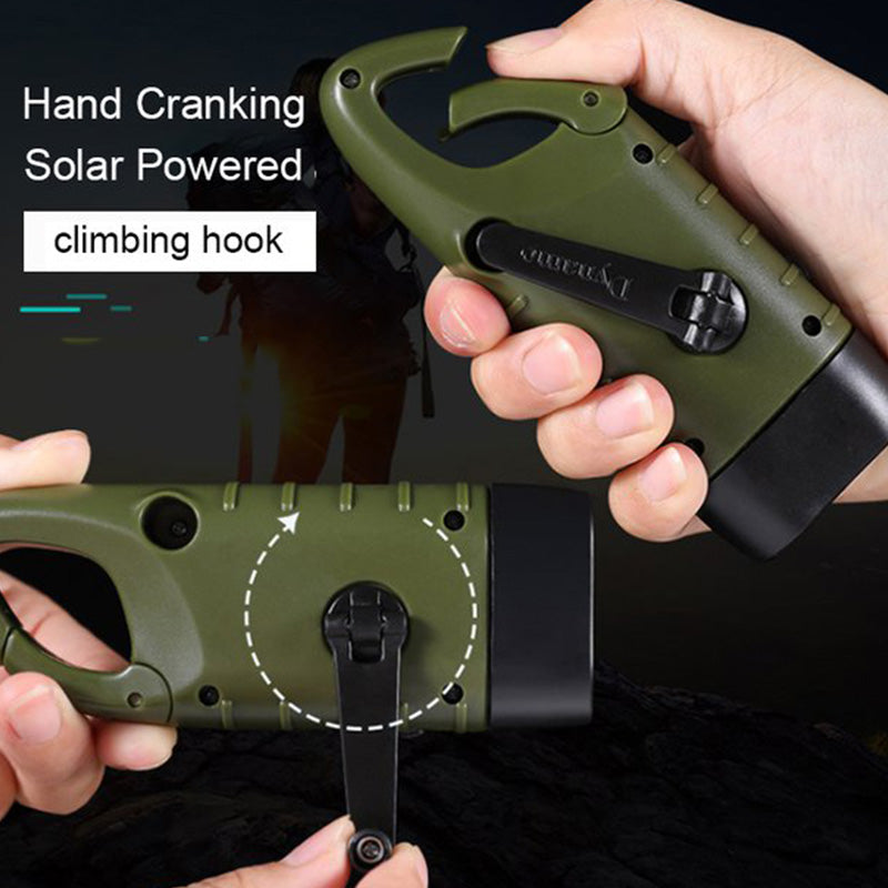 🔦 Solar- und Kurbeltaschenlampe | Notfalllampe für Outdoor