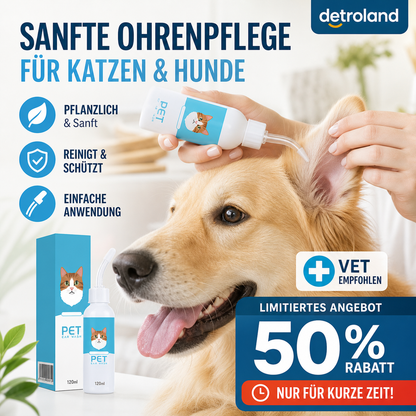 Ohrenreiniger gegen Juckreiz für Hunde und Katzen